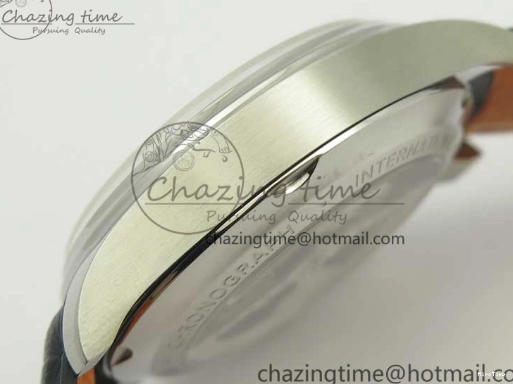 MIROTIME 0516 Portuguese Chrono SS ZF 1:1 Best Edition Gray Dial SS On Black Leather Strap A ZipUp 7215